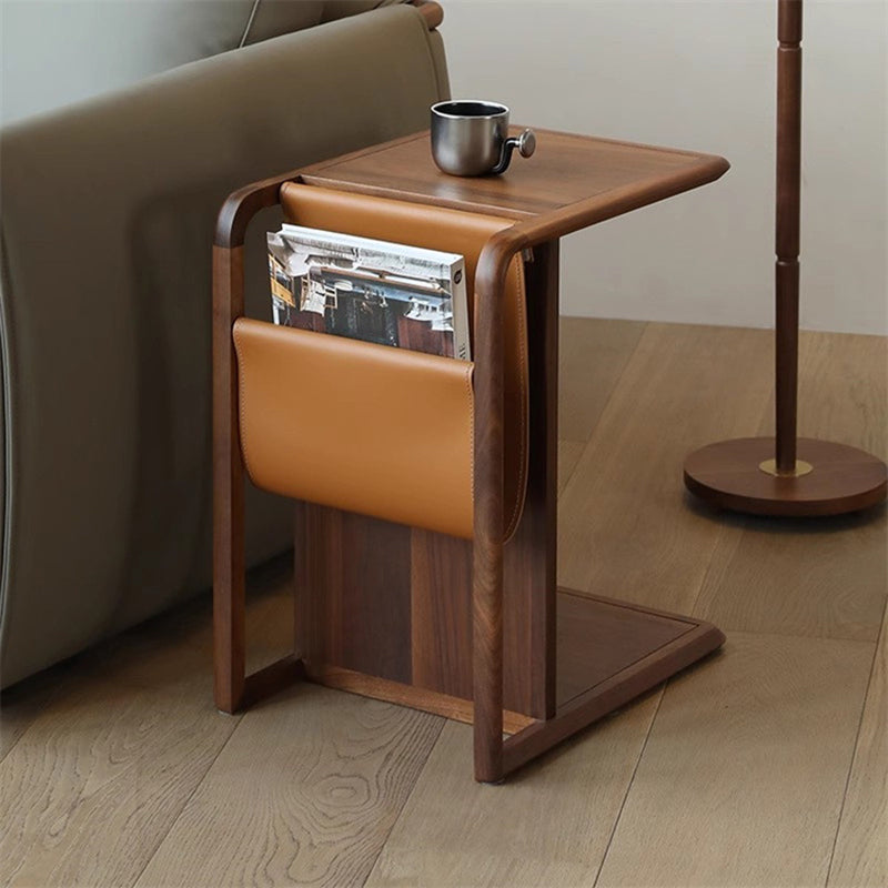Minimalist Removable Wood End Table 2-Tier