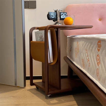 Minimalist Removable Wood End Table 2-Tier