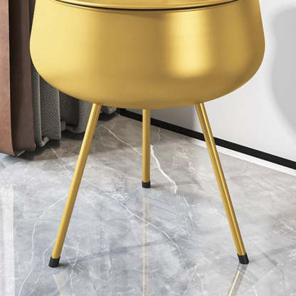 Nordic Round Tripod Metal Storage End Table