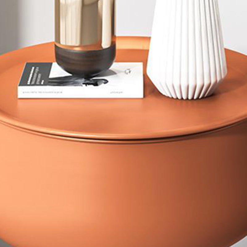 Nordic Round Tripod Metal Storage End Table
