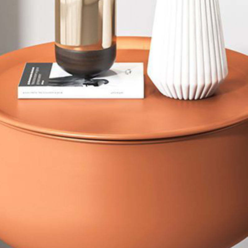 Nordic Round Tripod Metal Storage End Table