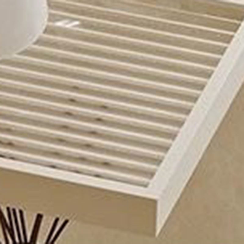 Minimalist Iron Glass Tiered End Table — 4 / White