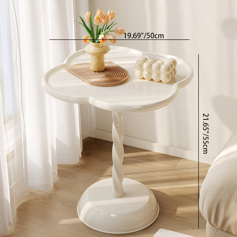 Minimalist Clover Spiral Wooden Coffee Table — Spiral / Yellow