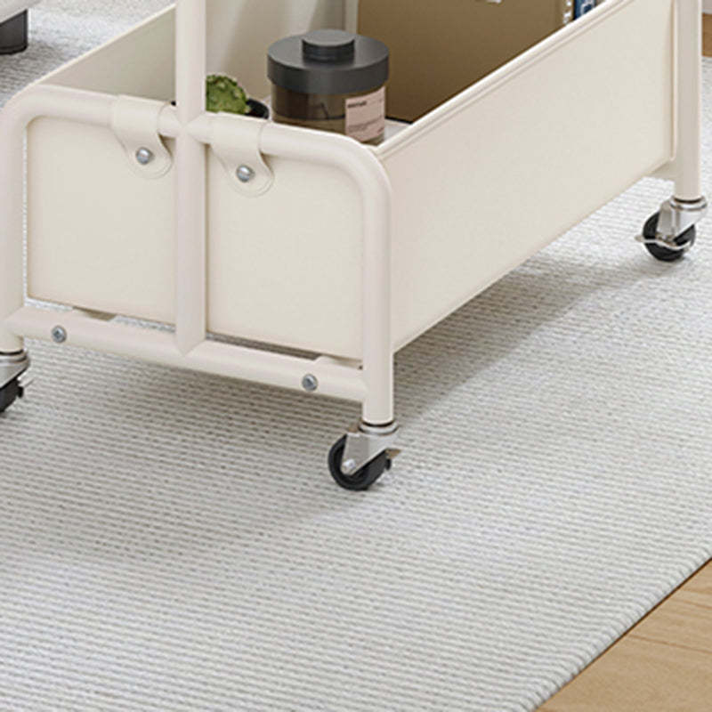 Minimalist Iron High Density Leather 1-Storage End Table