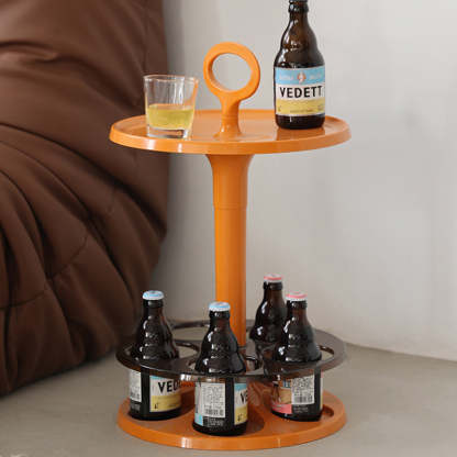 Wine Glass Holder Side Table — White