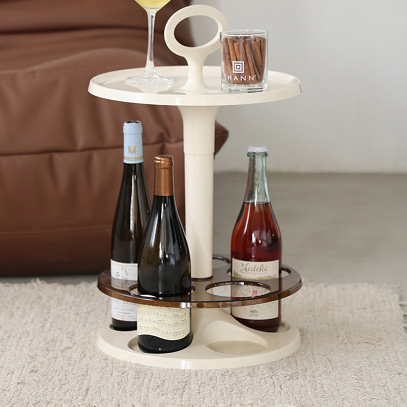 Wine Glass Holder Side Table — Orange