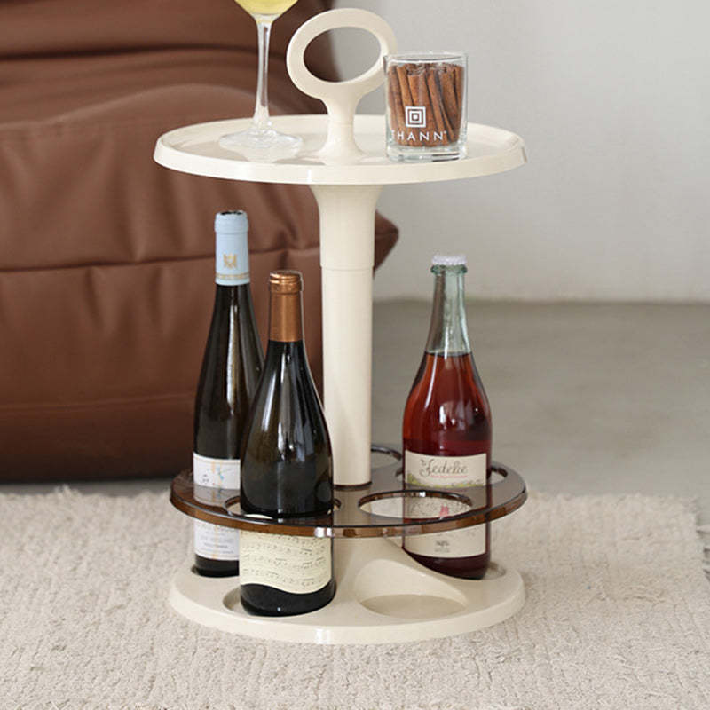 Wine Glass Holder Side Table — Orange