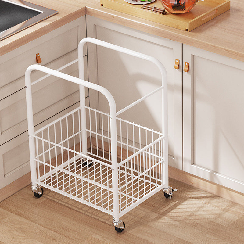 Minimalist Nan Bamboo Steel 1-Shelf 1-Storage End Table