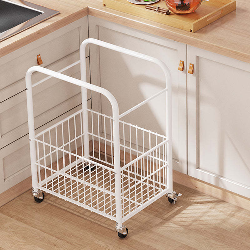 Minimalist Nan Bamboo Steel 1-Shelf 1-Storage End Table