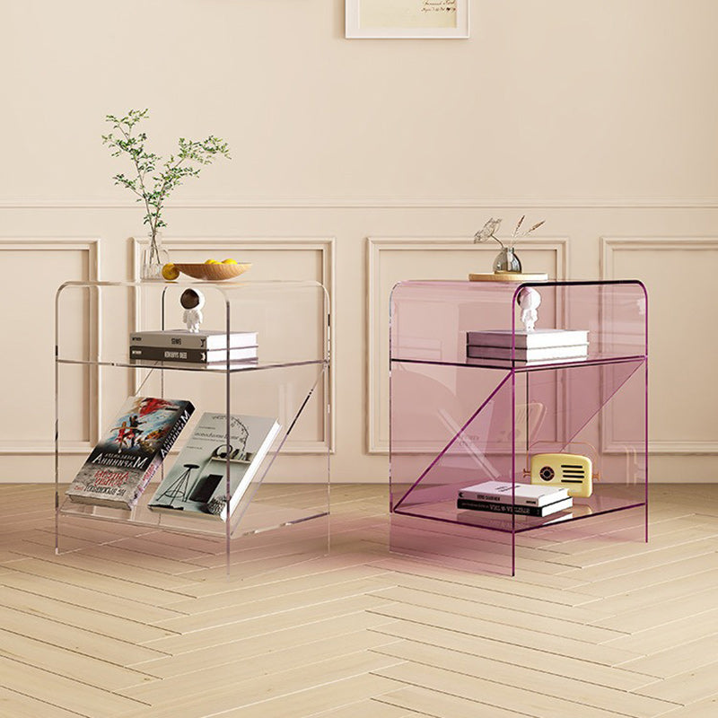 Minimalist Acrylic End Table 3-Tier