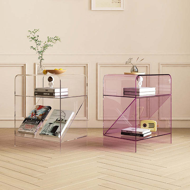 Minimalist Acrylic End Table 3-Tier