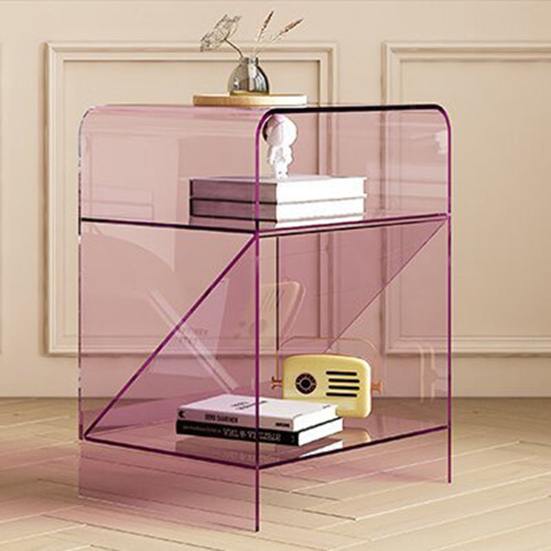 Minimalist Acrylic End Table 3-Tier