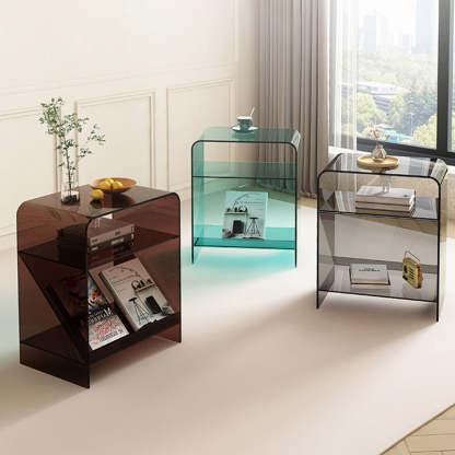 Minimalist Acrylic End Table 3-Tier