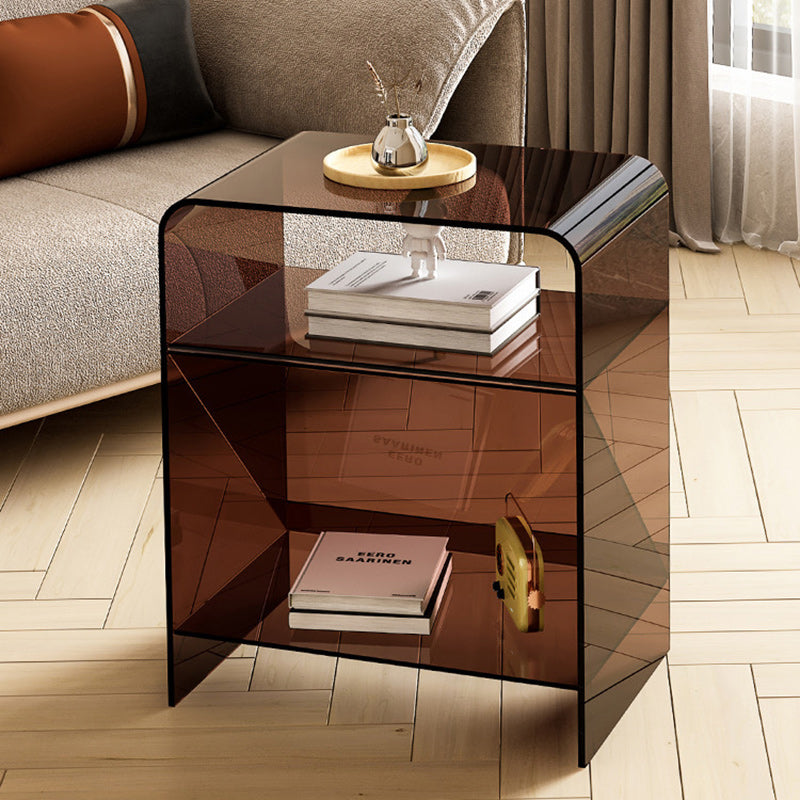 Minimalist Acrylic End Table 3-Tier