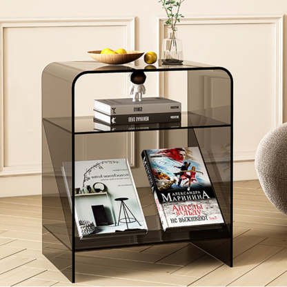 Minimalist Acrylic End Table 3-Tier