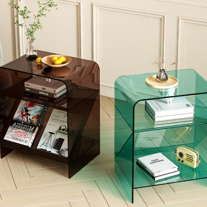 Minimalist Acrylic End Table 3-Tier