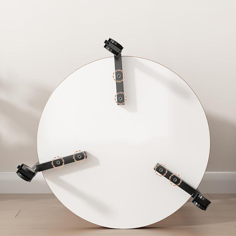 Minimalist Faux Panel Steel End Table 2-Tier