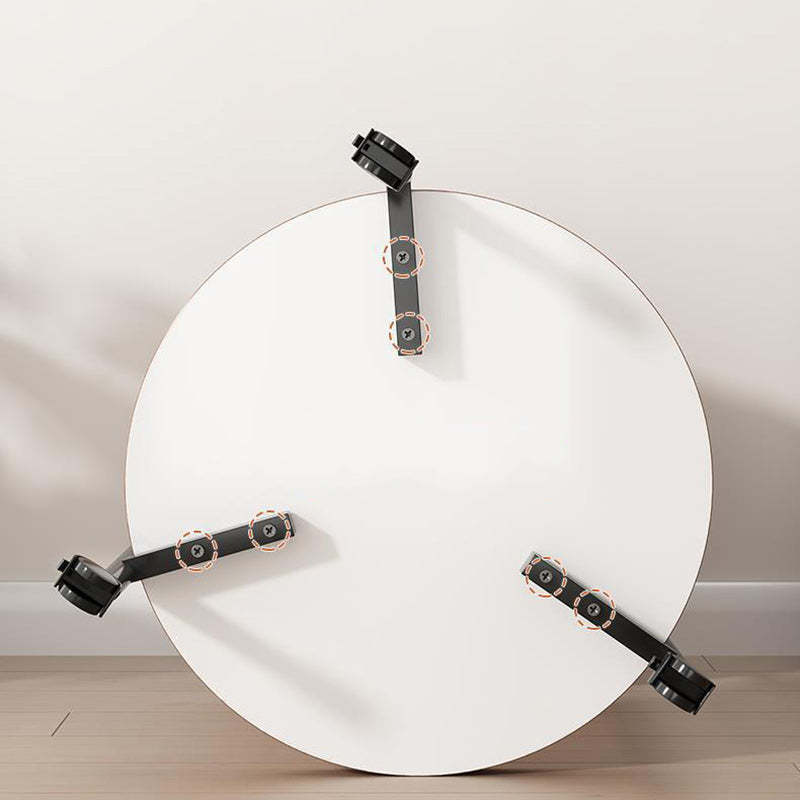 Minimalist Faux Panel Steel End Table 2-Tier