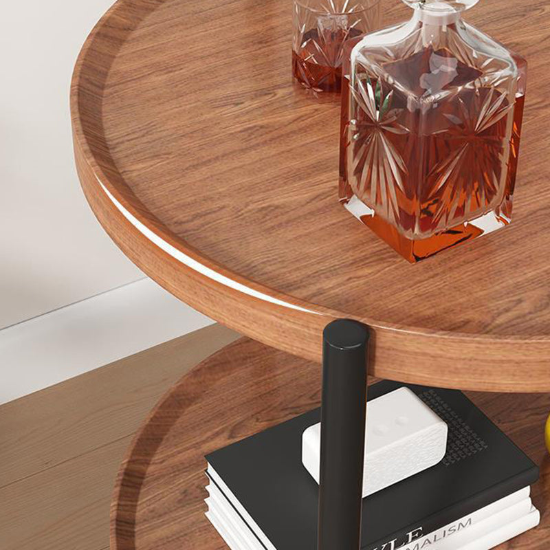 Minimalist Faux Panel Steel End Table 2-Tier