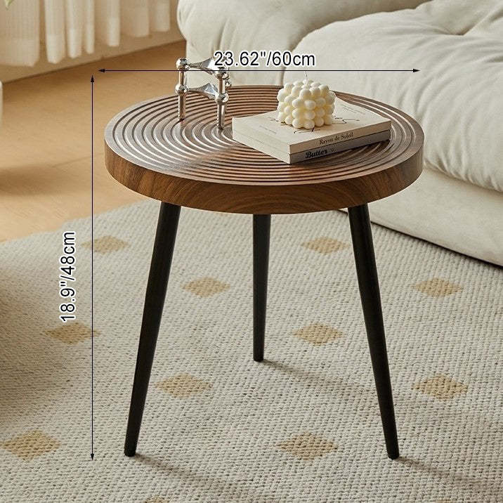 Nordic Iron Frame Coffee Table — Walnut