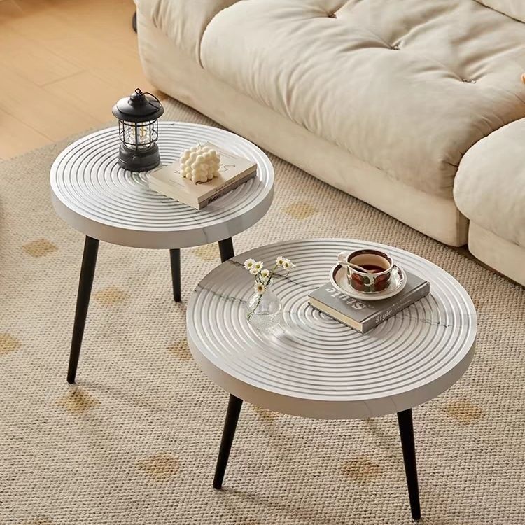 Nordic Iron Frame Coffee Table — White