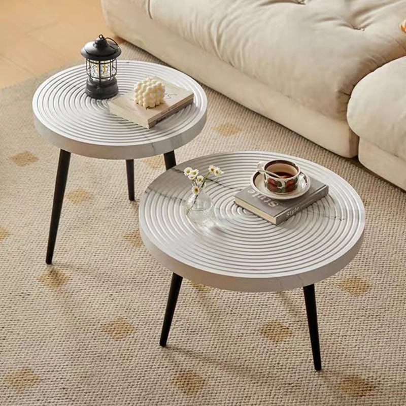 Nordic Iron Frame Coffee Table — White