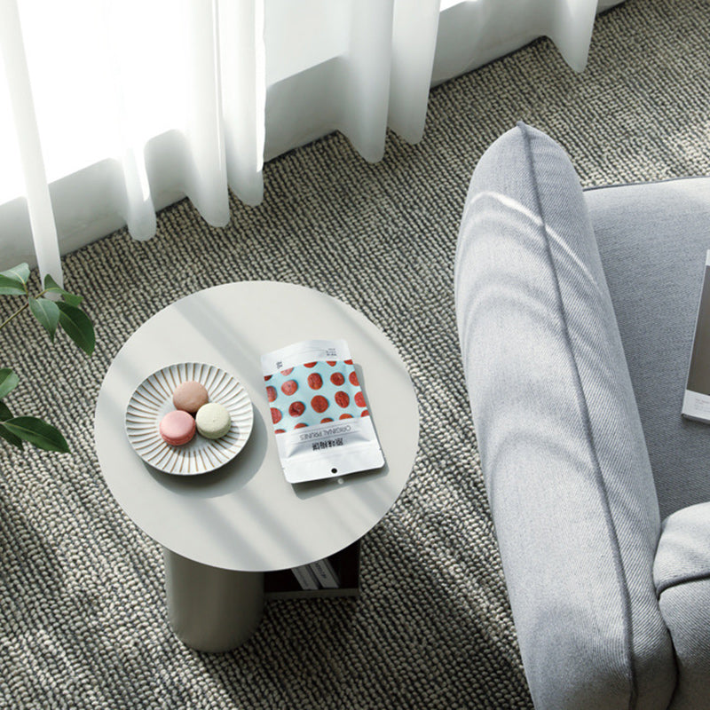 Nordic Geometric Iron Storage End Table