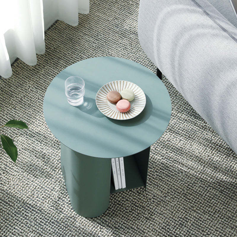 Nordic Geometric Iron Storage End Table