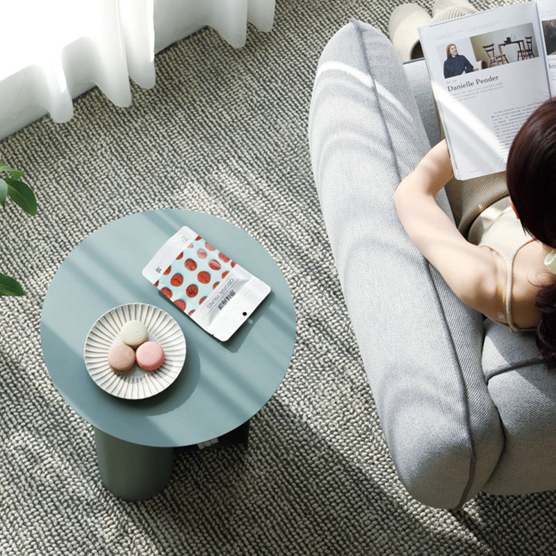 Nordic Geometric Iron Storage End Table