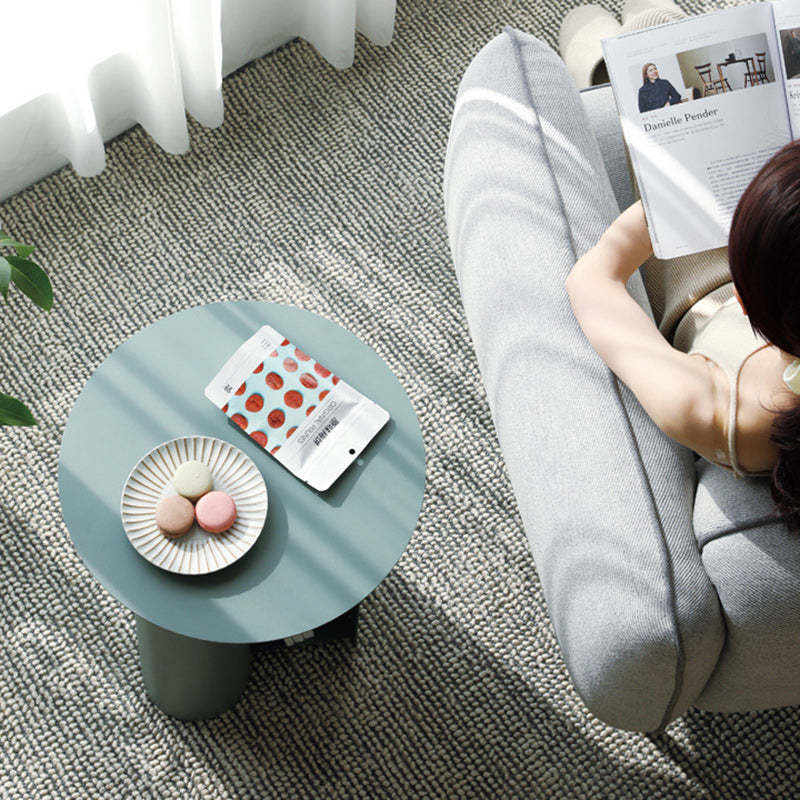 Nordic Geometric Iron Storage End Table