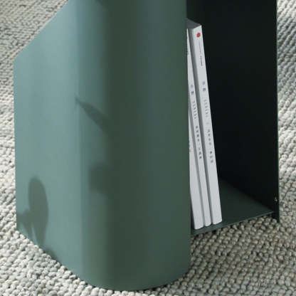 Nordic Geometric Iron Storage End Table