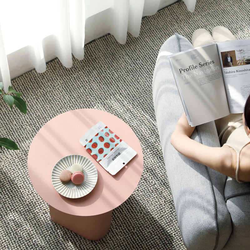 Nordic Geometric Iron Storage End Table