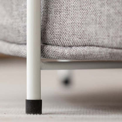 Minimalist Round Iron Fabric End Table