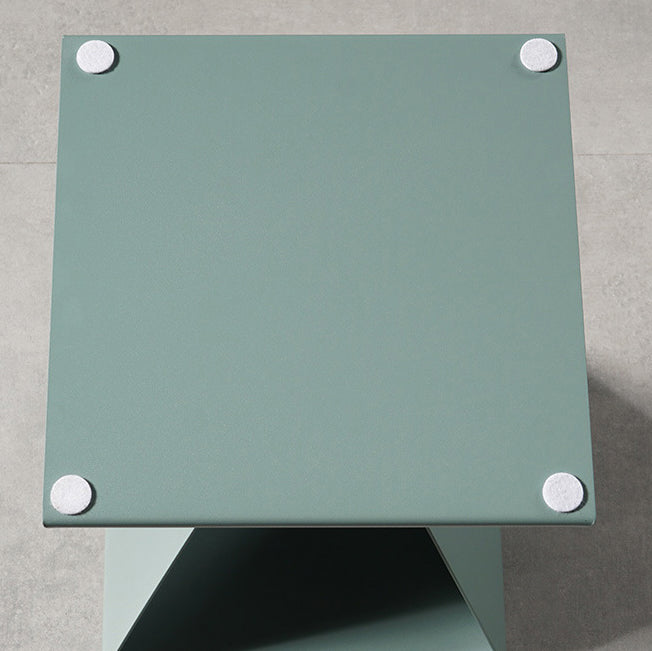 Nordic Geometric Steel End Table