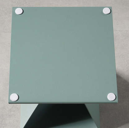 Nordic Geometric Steel End Table