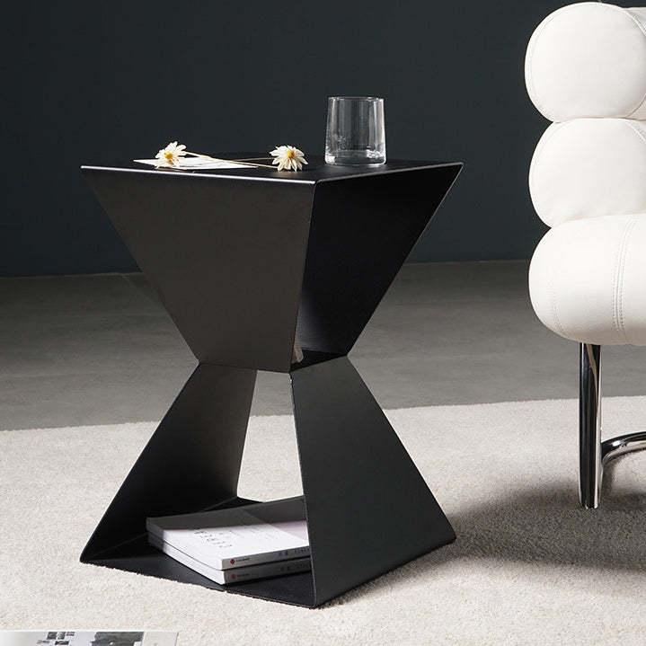 Nordic Geometric Steel End Table