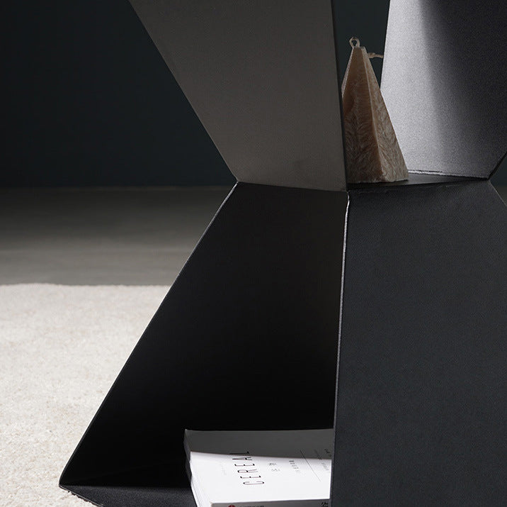 Nordic Geometric Steel End Table