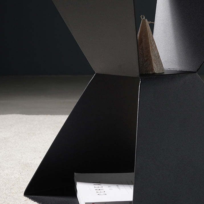 Nordic Geometric Steel End Table