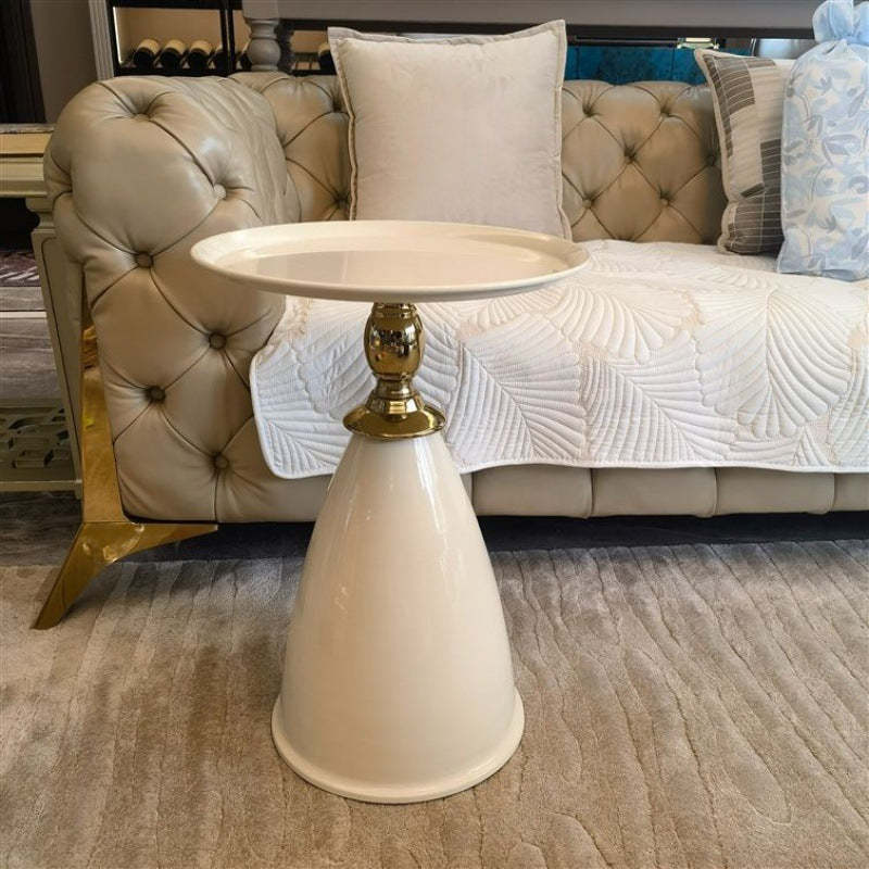 Luxury Cone Metal Coffee Table — Black