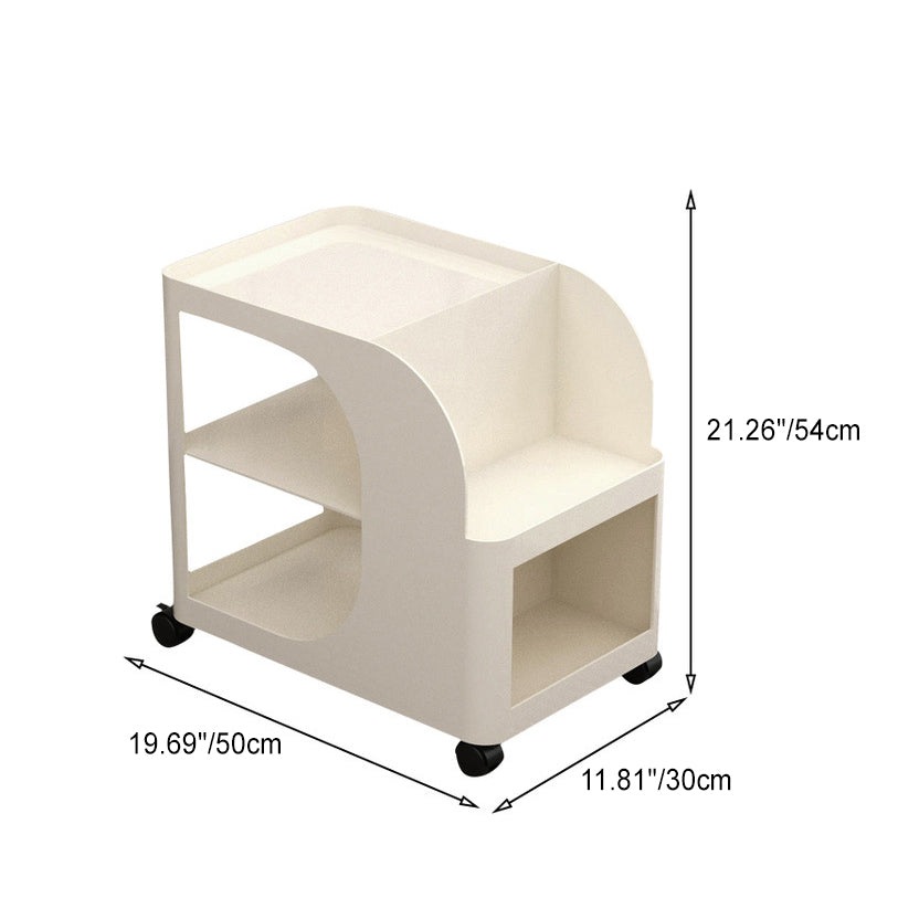 Minimalist Rectangular Iron 2-Tier End Table