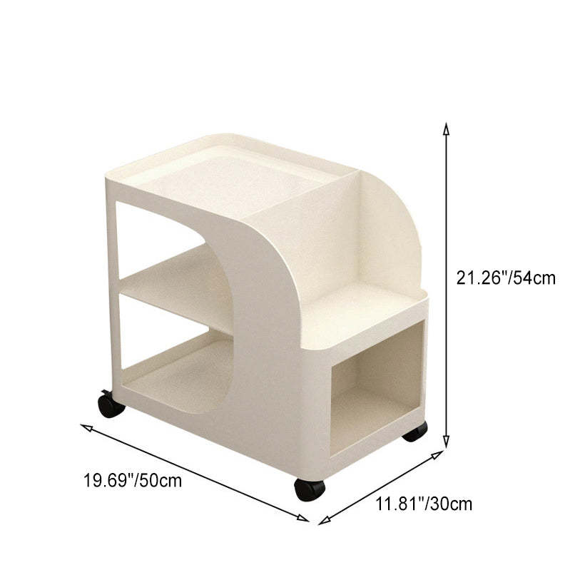 Minimalist Rectangular Iron 2-Tier End Table