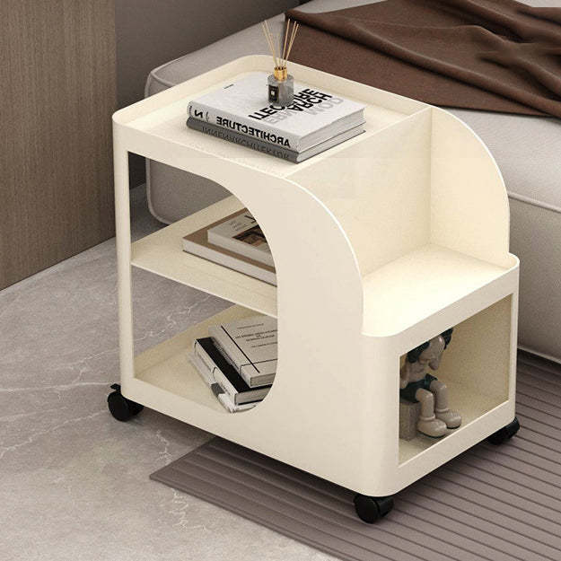 Minimalist Rectangular Iron 2-Tier End Table