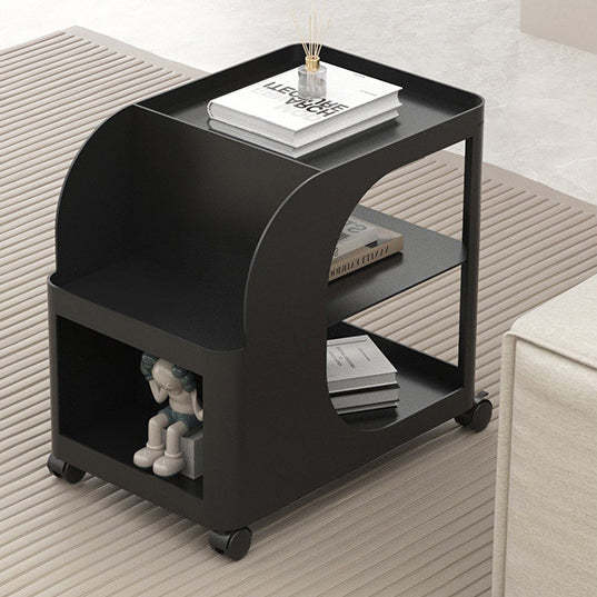 Minimalist Rectangular Iron 2-Tier End Table