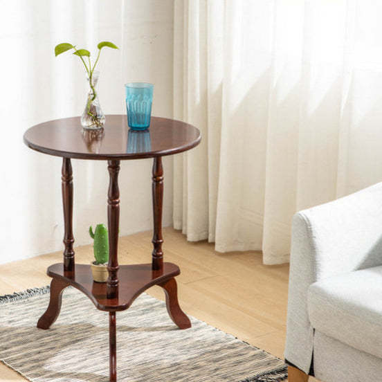 Triangle solid wood coffee tables — Red