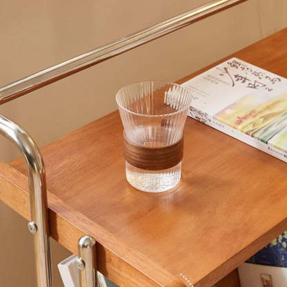 Minimalist Plank Stainless Steel 1-Tier 1-Shelf End Table