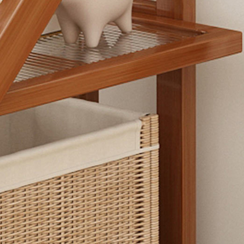 Minimalist Acrylic Bookshelf End Table — 3 / Wood Color / Acrylic