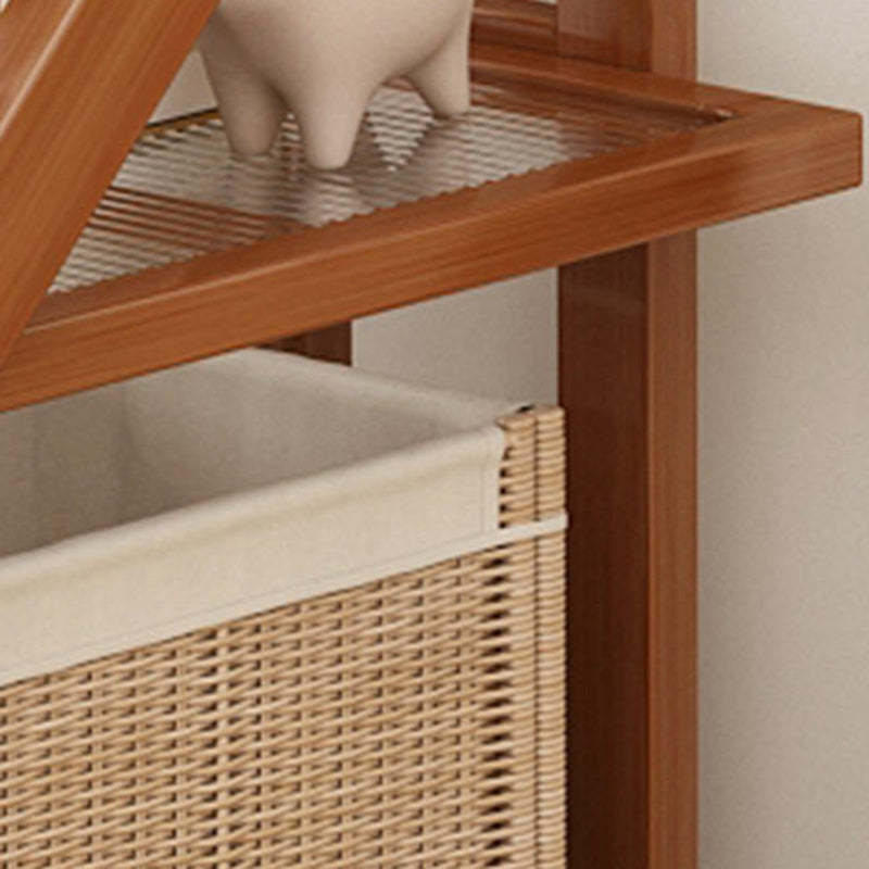 Minimalist Acrylic Bookshelf End Table — 3 / Wood Color / Acrylic