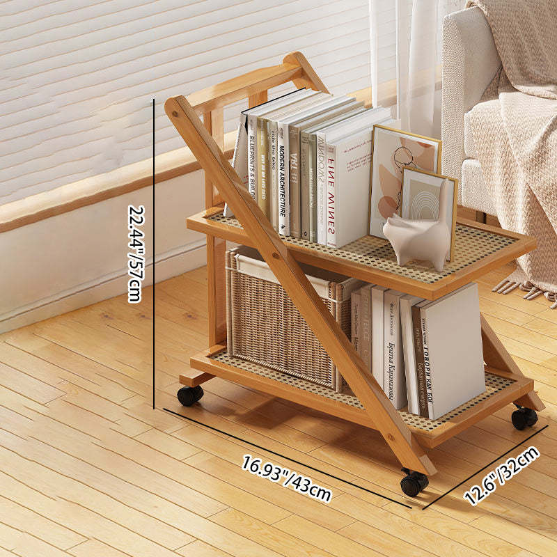 Minimalist Acrylic Bookshelf End Table — 2 / Teal / Acrylic