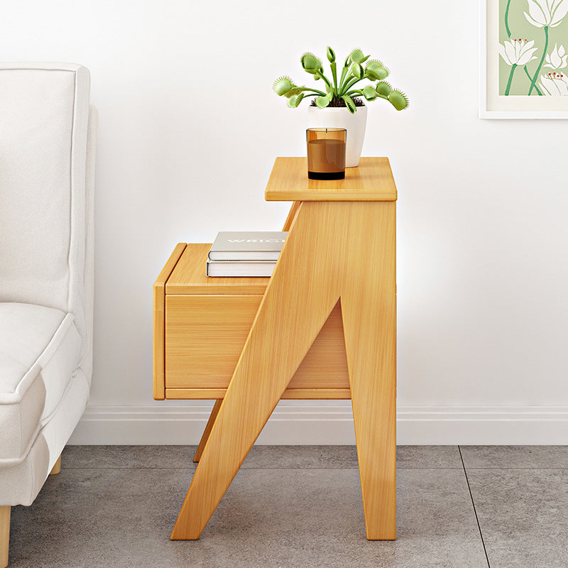 Minimalist Nan Bamboo 1-Drawer Nightstand
