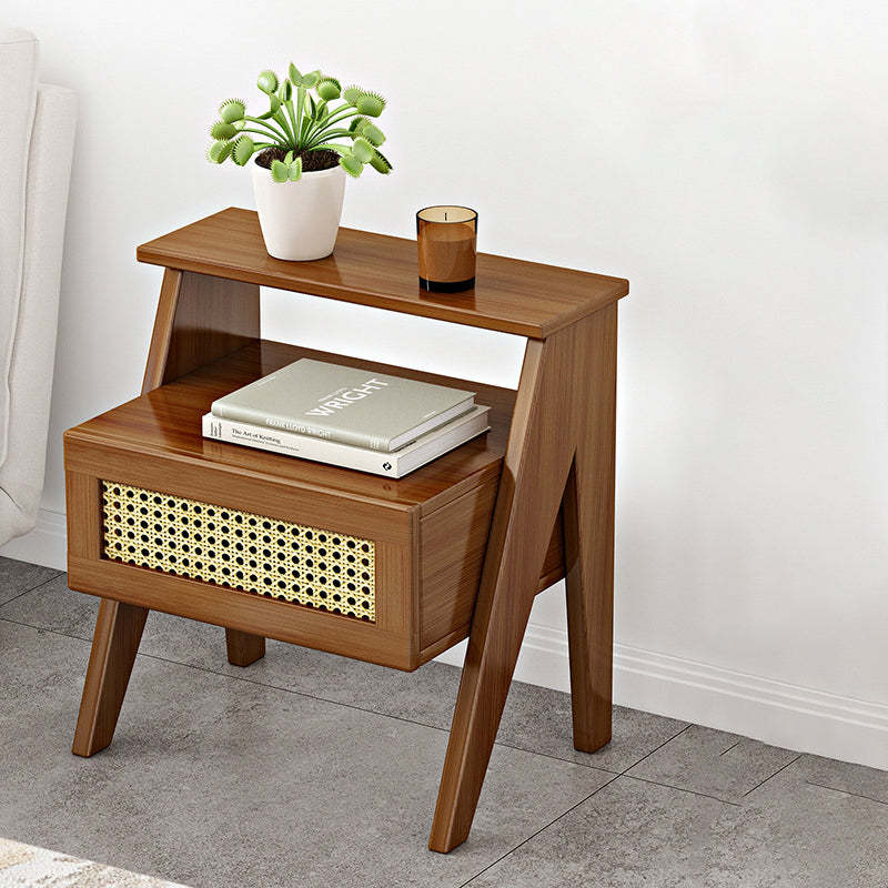 Minimalist Nan Bamboo 1-Drawer Nightstand